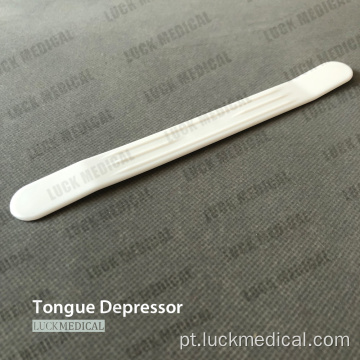 Examinador de depressor de língua descartável examinando